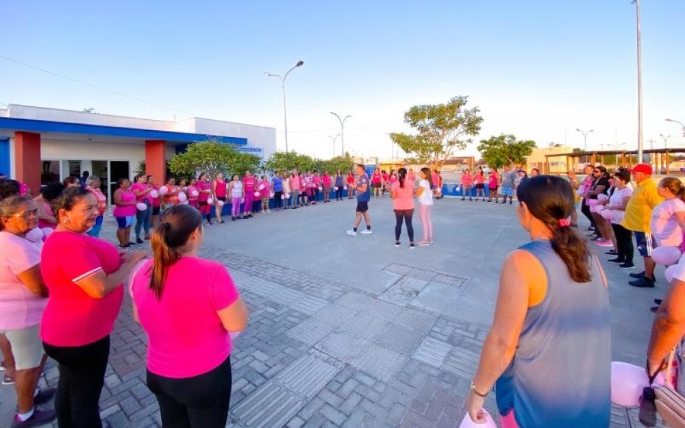 Academia da Saúde de Luziápolis realizou ação em alusão a Campanha Outubro Rosa