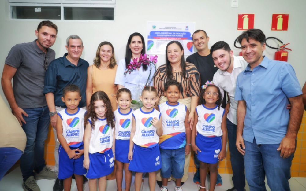 Campo Alegre comemora 65 anos com a inauguração de mais uma moderna escola de ensino Infantil