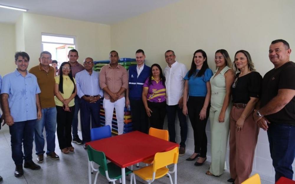 Prefeito Nicolas Pereira participou de visita à ampliação do CEI Maria José Vieira da Costa Silva 