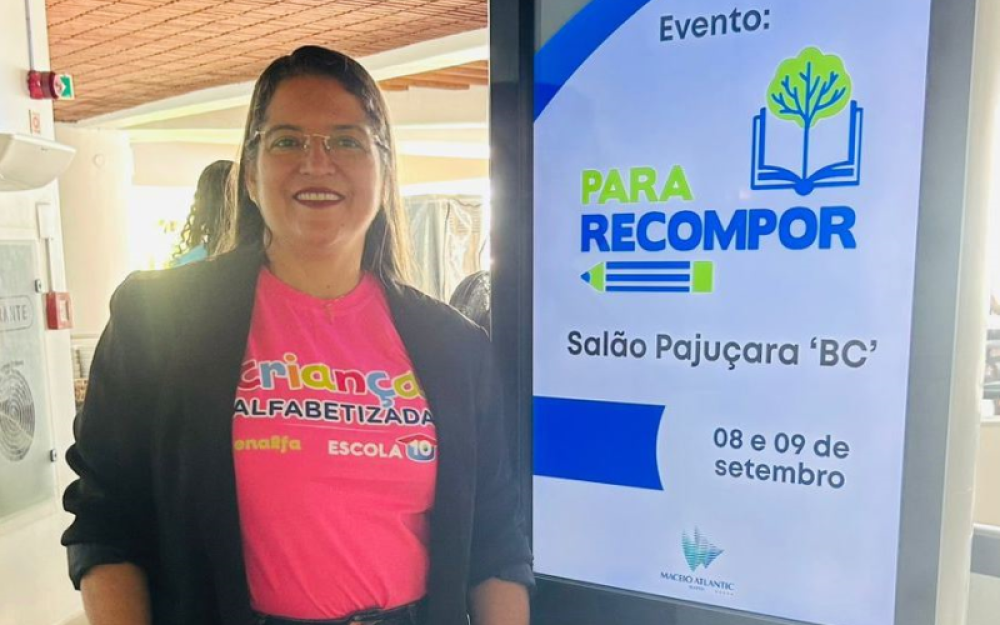 Técnica da Secretaria de Educação de Campo Alegre participa de ciclo de formações do Programa Escola 10