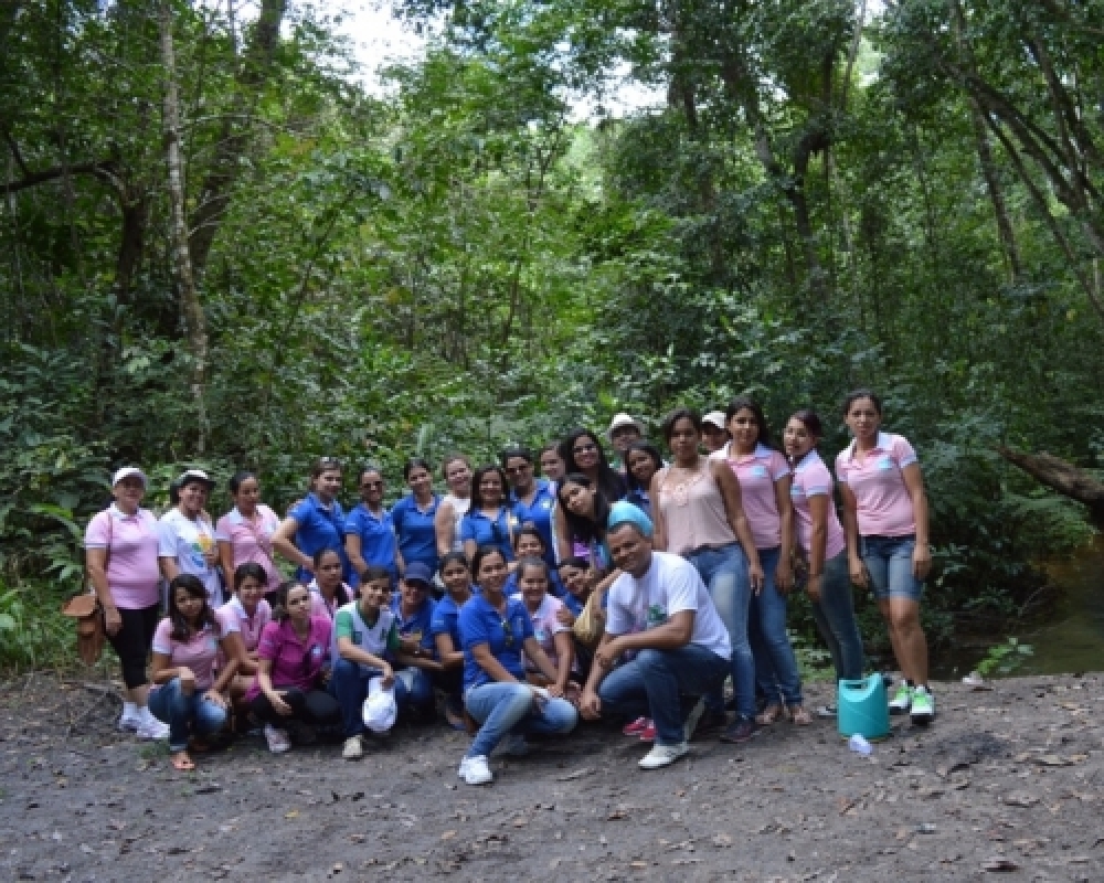 Estudantes universitários conhecem o Projeto de Restauração da Mata Ciliar do Rio Escorrega