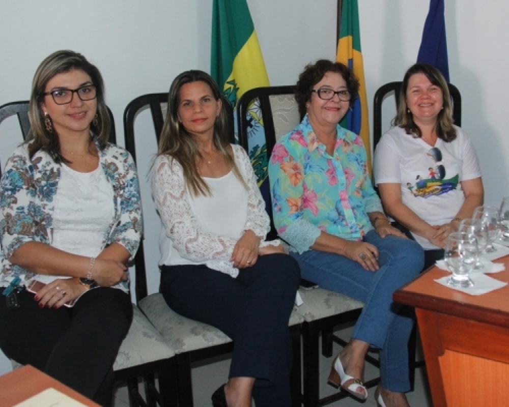 Secretárias divulgam ações da Campanha Quem Ama Abraça na Câmara de Vereadores