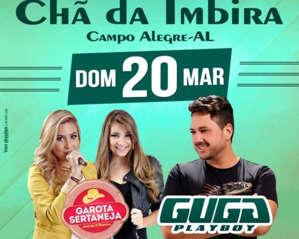 Guga Playboy e Garota Sertaneja são as atrações para a Festa do Povoado Chã da Imbira