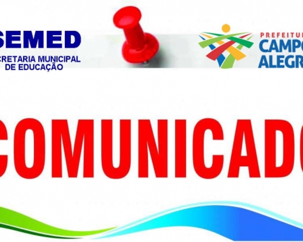 COMUNICADO SEMED Nº 05/2016