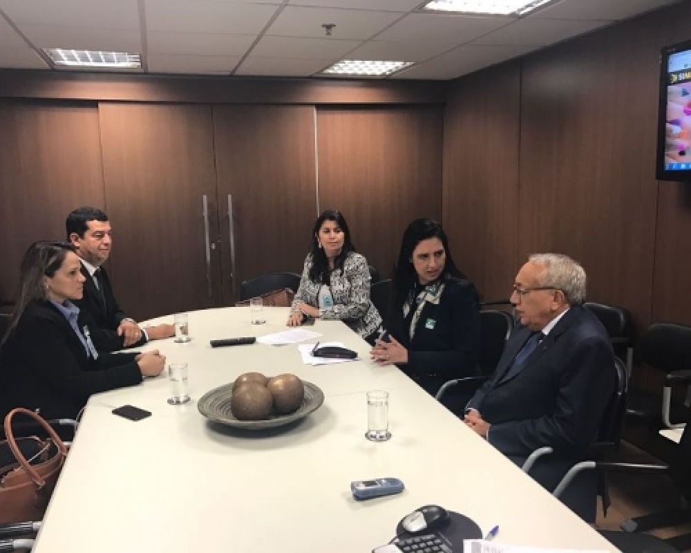 Em Brasília Pauline Pereira participou de audiência com o presidente do FNDE 