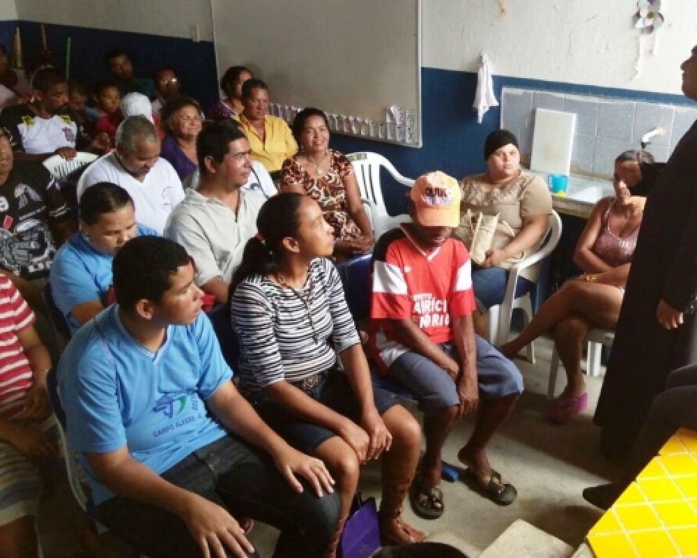CAPS Campo Alegre realizou comemoração da páscoa com participação do padre Cristiano
