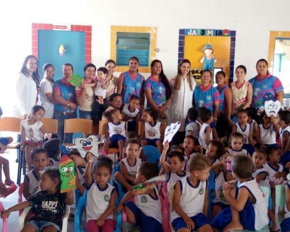 Saúde na escola: CEI Maria Valcira de Medeiros promoveu palestra sobre saúde bucal