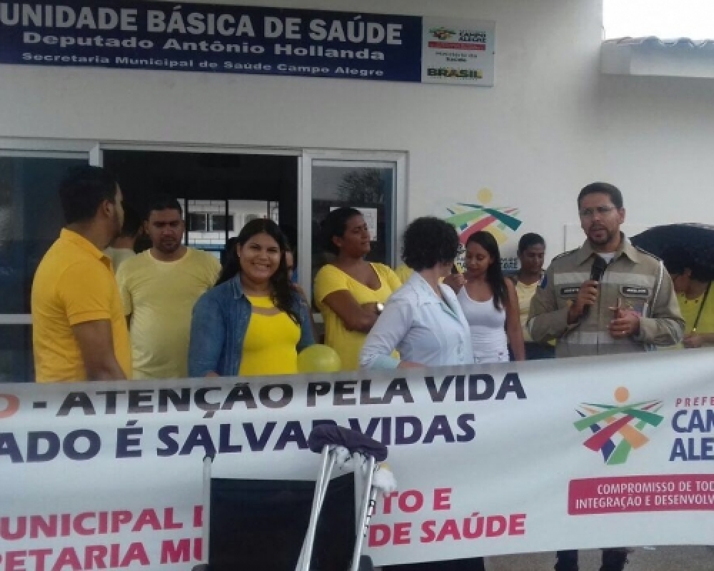Prefeitura realizou Caminhada de encerramento da campanha Maio Amarelo no Distrito Luziápolis 