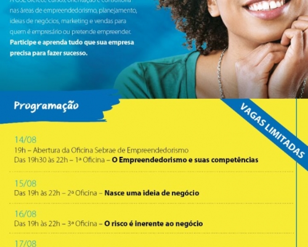 Oficina Sebrae de Empreendedorismo será realizada em Campo Alegre na próxima semana 