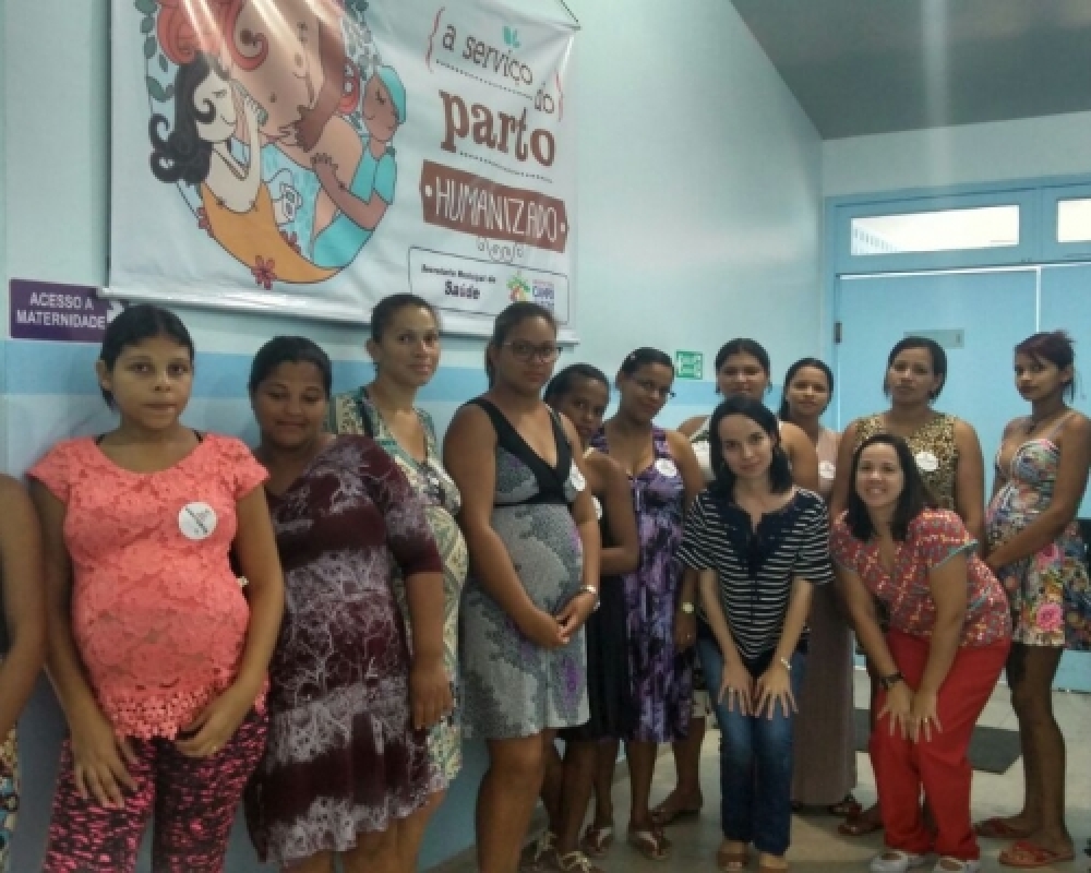 Gestantes acompanhadas pelo Projeto Mamãe coruja participam de visita a maternidade da UMSAM