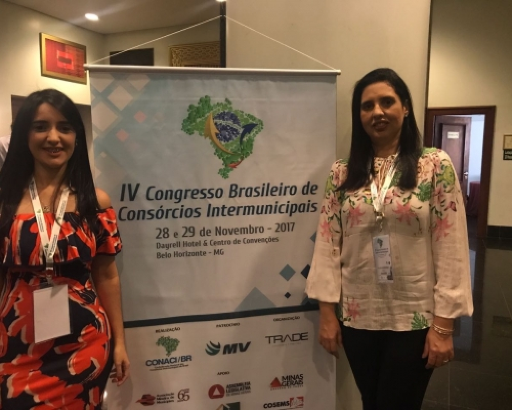 Prefeita e secretária participaram do Congresso Brasileiro de Consórcios Intermunicipais