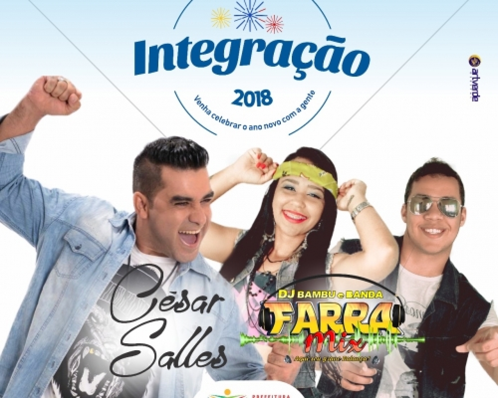Cesar Salles e DJ Bambu e Farra Mix são as atrações do Réveillon de Campo Alegre 