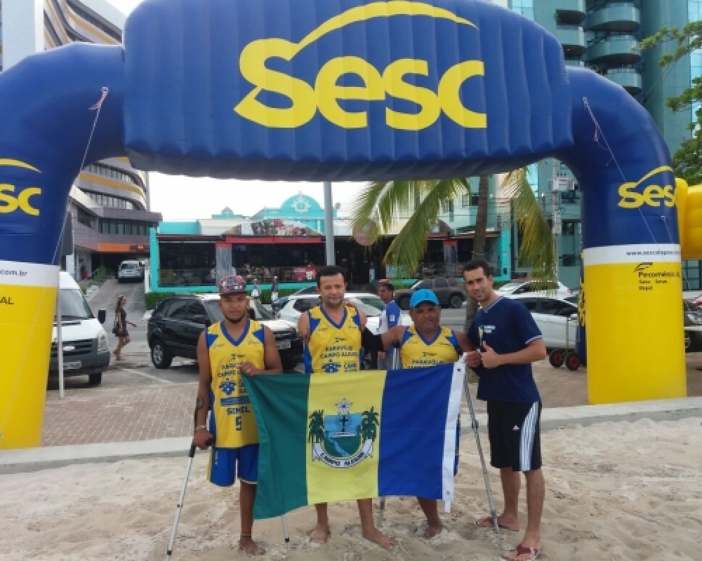 Equipe de Paravôlei de Campo Alegre Participou da IV Copa Maceió de Paravôlei de Praia
