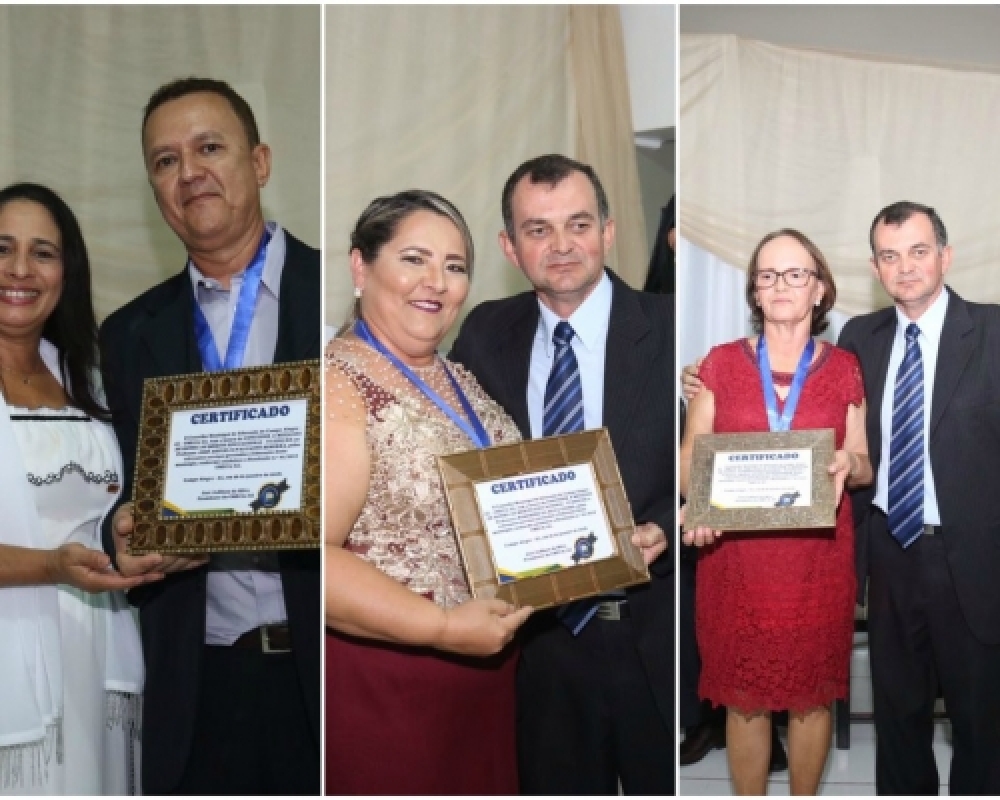 Duas professoras e um professor entraram para a galeria de personalidades da educação do município