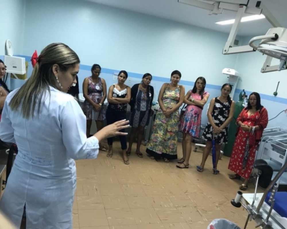 Gestantes de Luziápolis participam de visita a maternidade da Unidade Mista Senador Arnon de Melo 
