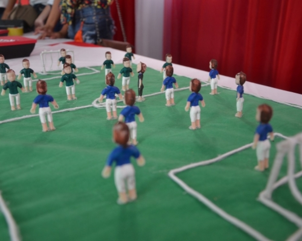 Estudantes da Rede Municipal participam de sábado letivo com exposição sobre a Copa do mundo