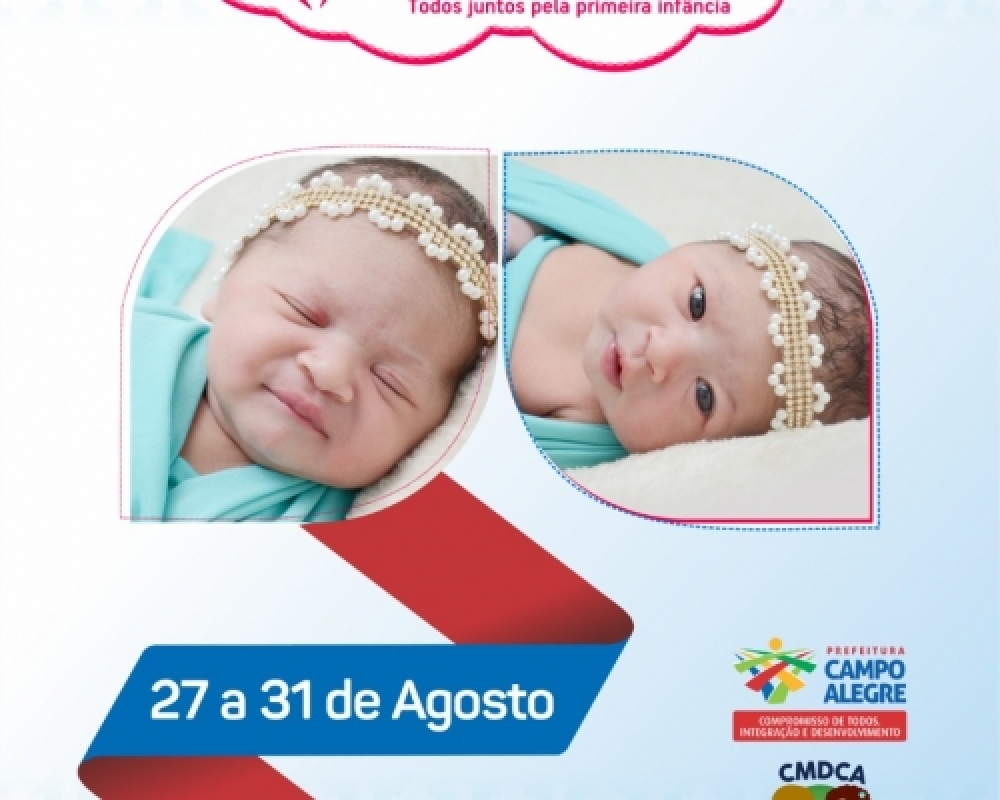 Campo Alegre realizará a IV Semana do Bebê no período de 27 a 31 de agosto 