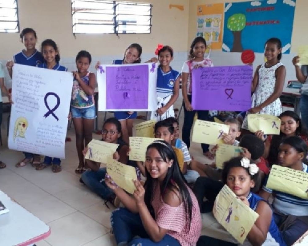 Escolas de Campo Alegre realizam atividades educativas em alusão a Campanha “agosto lilás”