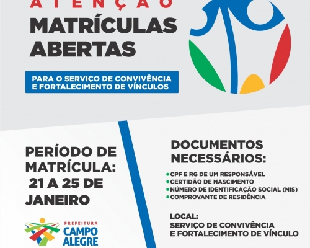 Serviço de Convivência e Fortalecimento de Vínculos da sede abre matriculas para atividades de 2019