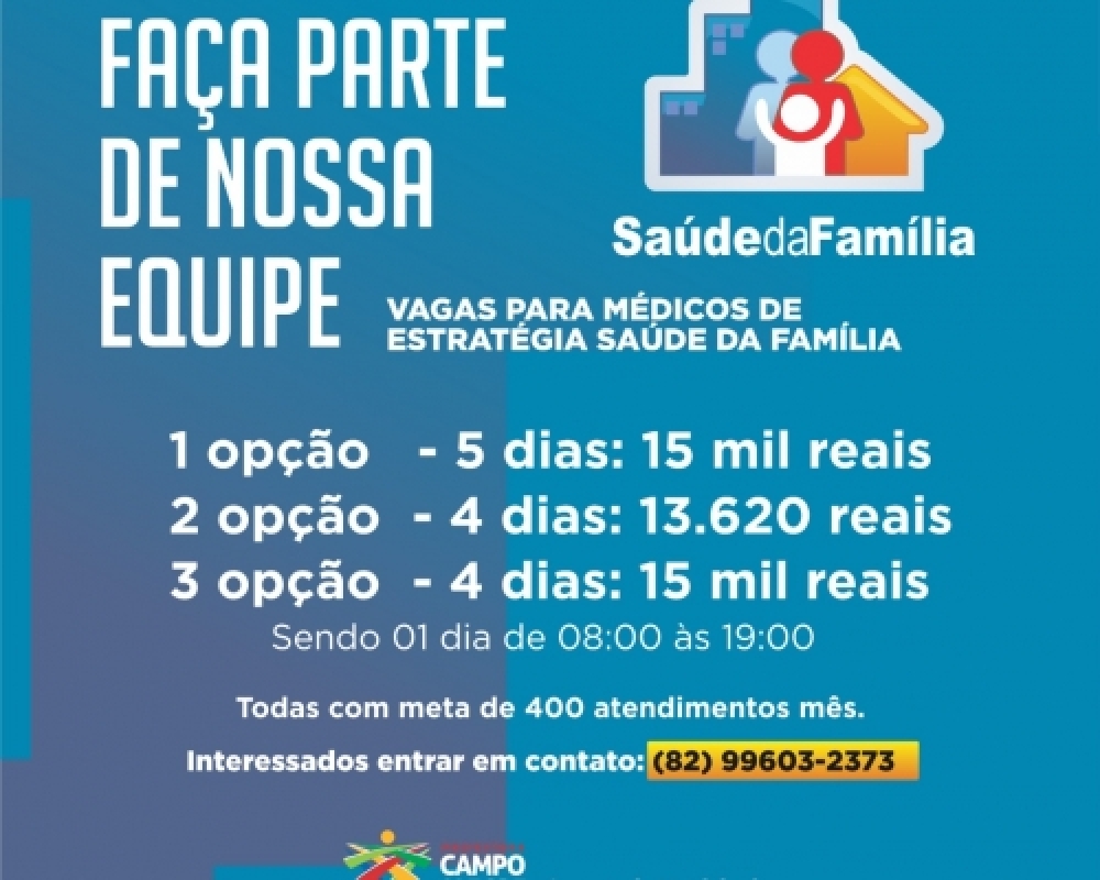 Secretaria de Saúde divulga Nota Informativa sobre falta de médicos em algumas UBS