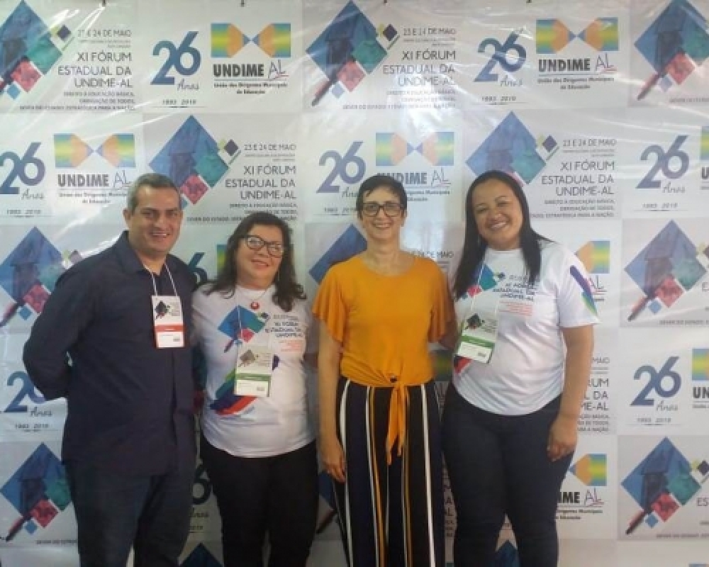 Secretária de Educação e técnicos da SEMED participam do XI Fórum Estadual da UNDIME