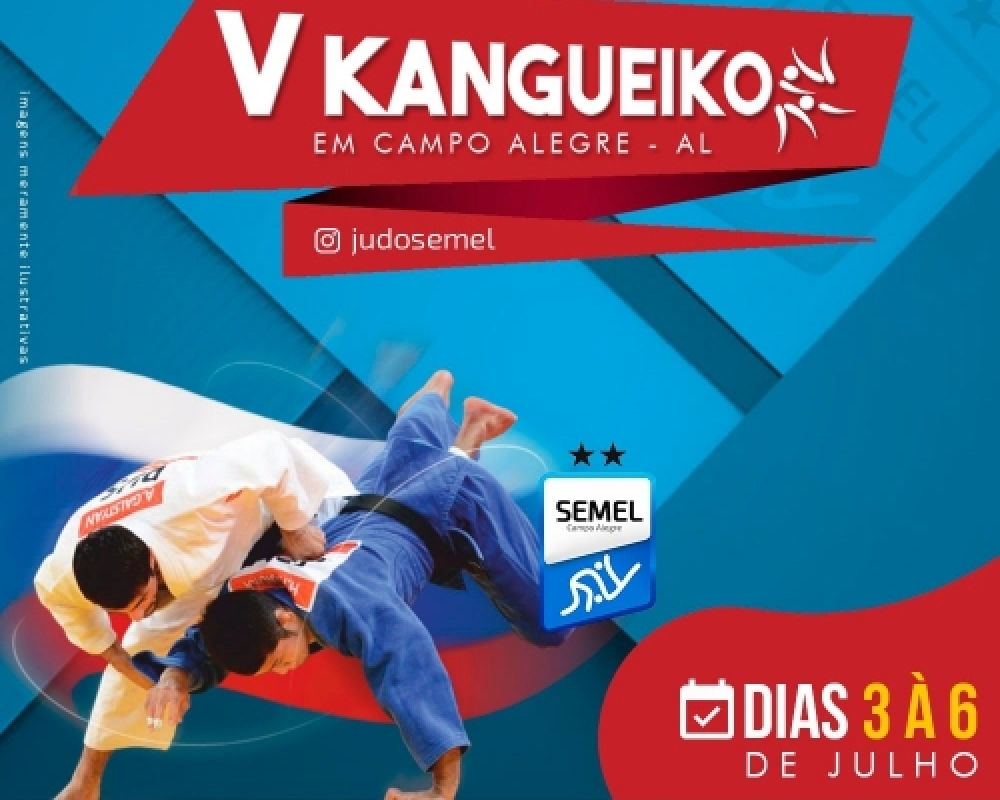 Campo Alegre sediará a 5ª edição do Kangueiko - Treinamento de Judô com atletas de várias municípios
