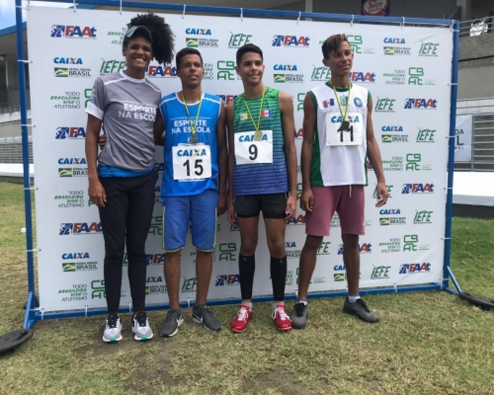 Atleta do Projeto Esporte na Escola conquista segundo lugar no Campeonato alagoano de atletismo