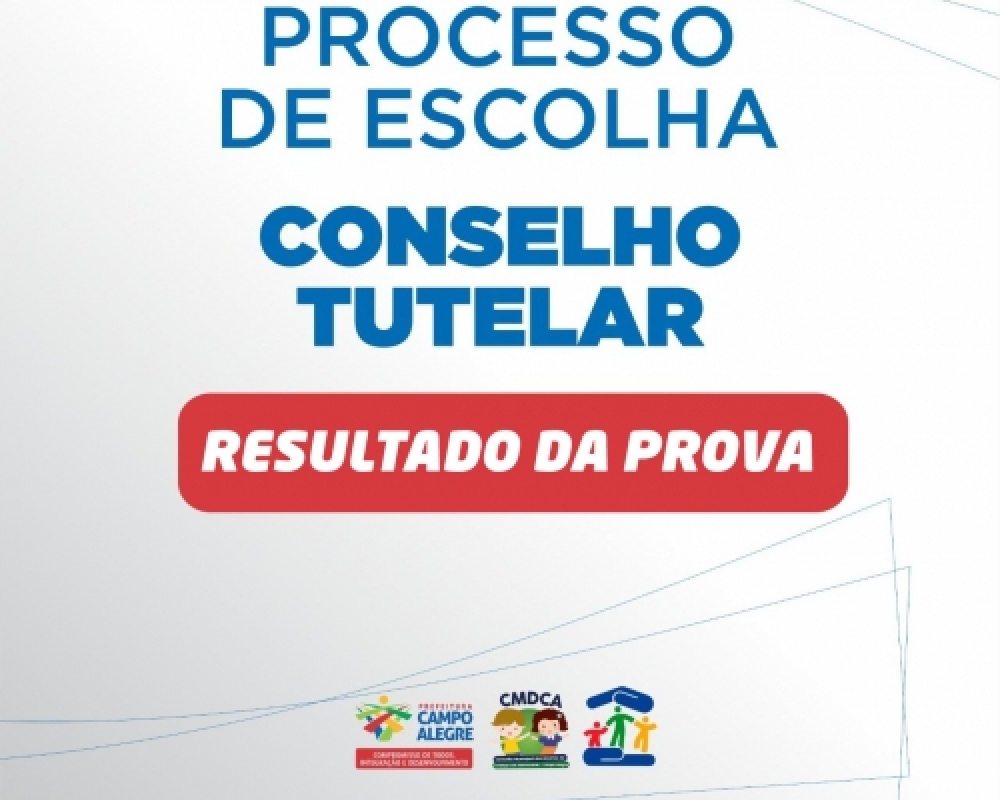 Confira o resultado da prova Objetiva do processo de escolha unificado do Conselho Tutelar