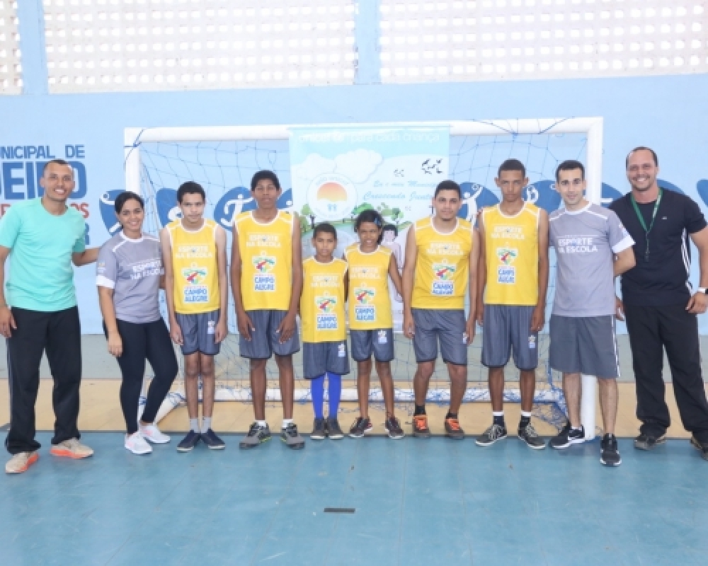 Equipe de Goalball do Projeto Esporte na Escola participa de ação do Selo Unicef 
