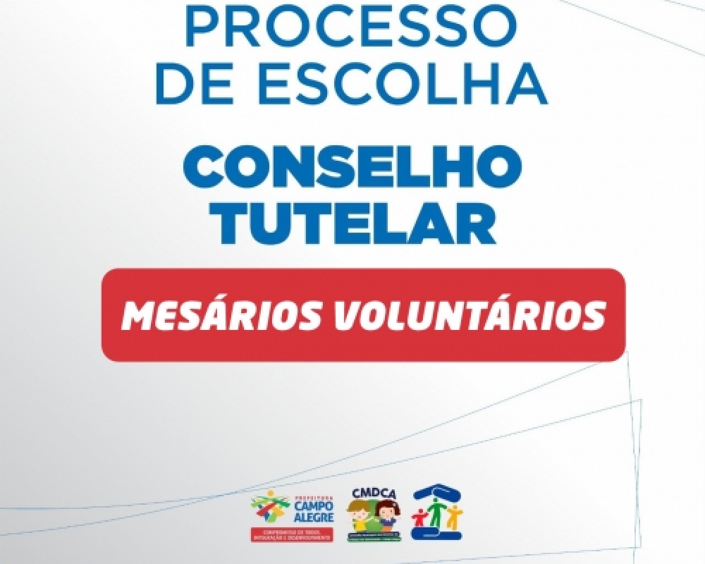 CMDCA divulga link para inscrição de mesários voluntários para a Eleição do Conselho Tutelar