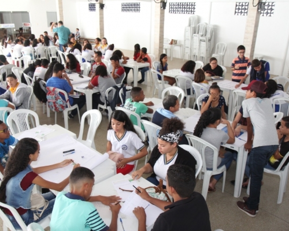 130 alunos da Rede Municipal de Ensino participam de aulão preparativo para a 2ª fase da OBMEP 2019
