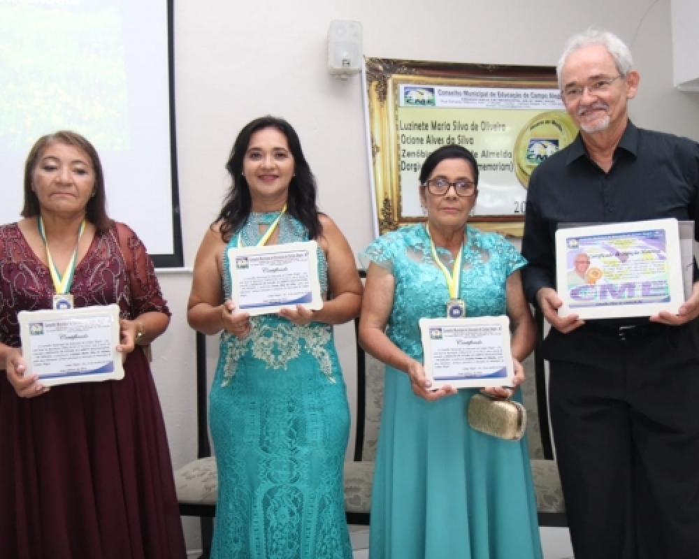 CME realizou a 8ª edição da concessão de Honra ao Mérito Educacional de Campo Alegre 