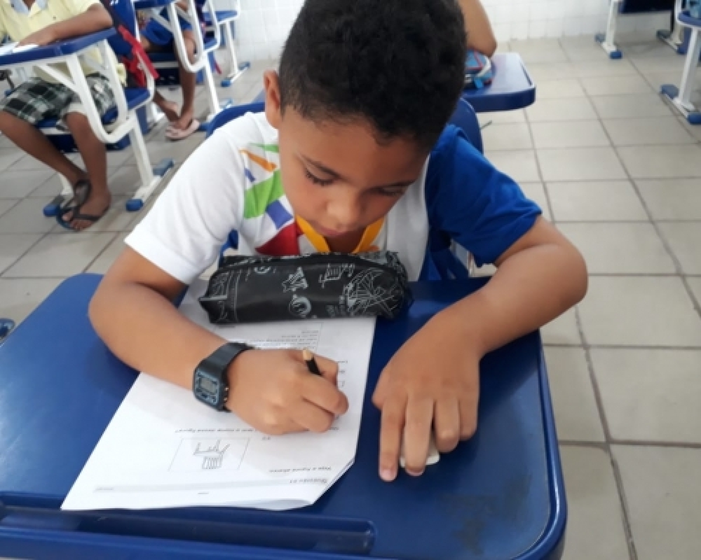 Alunos dos 1º e 2º anos participam de avaliação de saída do Programa Mais Alfabetização