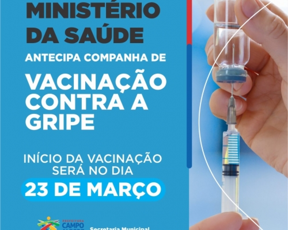 Campanha de vacinação contra a gripe terá inicio nesta segunda-feira