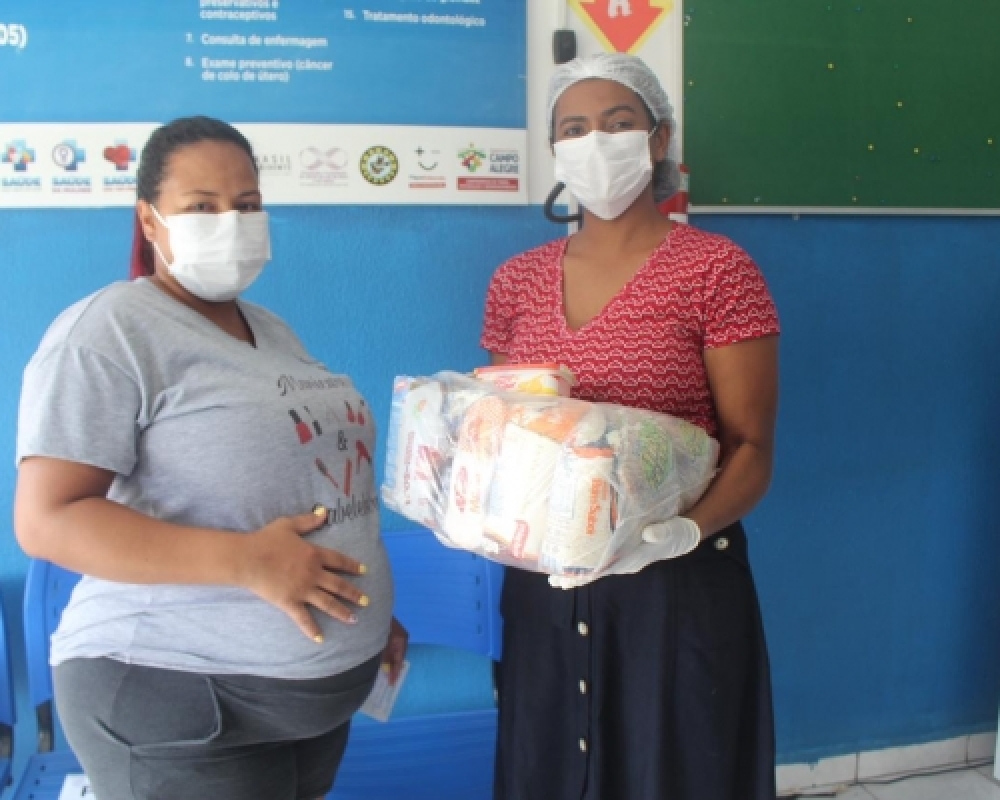 Prefeitura realiza mais uma distribuição de cestas nutricionais para gestantes e nutrizes