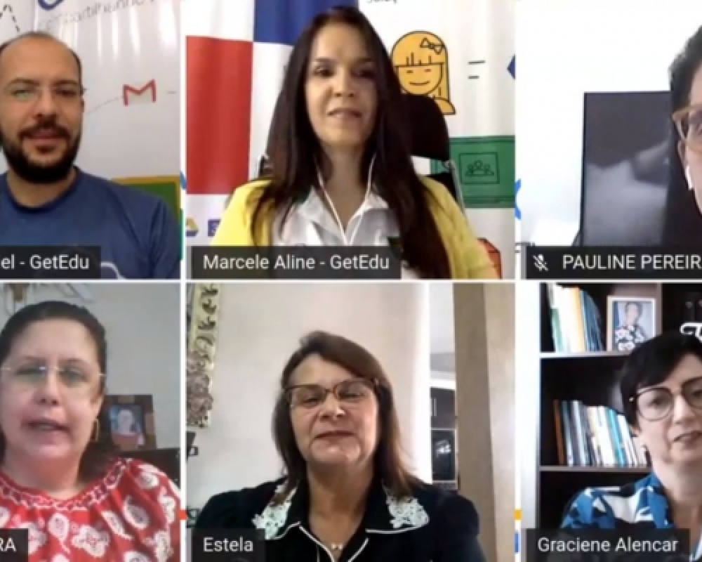Prefeita Pauline Pereira participa de encontro virtual lançamento da formação pela GetEdu