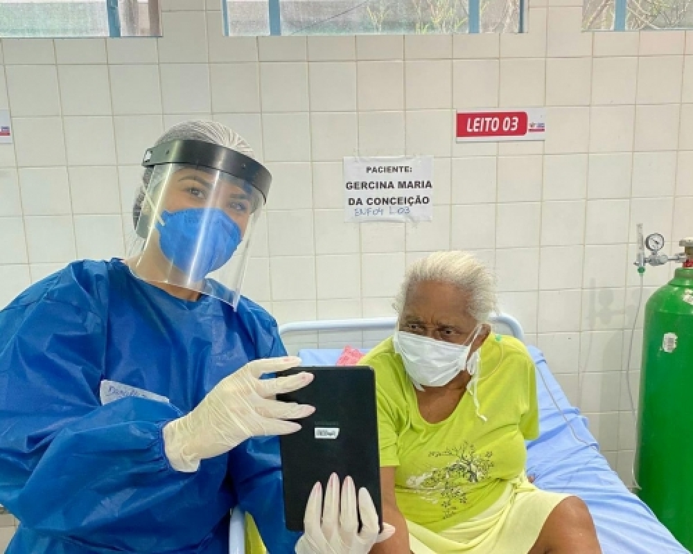 Serviço Social e Psicológico intensifica serviços de videochamadas para pacientes de Covid19