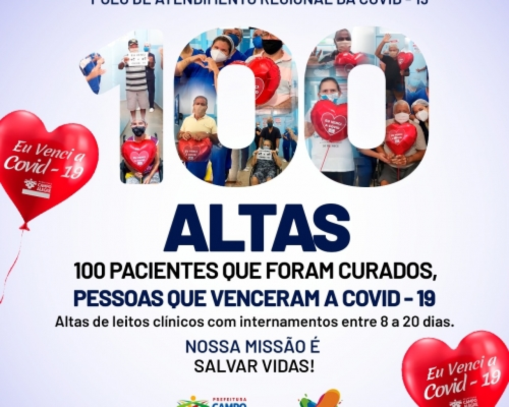 Polo Regional de Campo Alegre já superou a marca de 100 pacientes recuperados