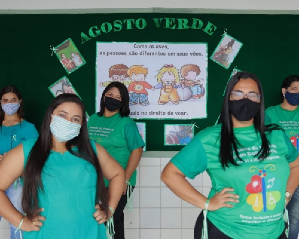 Agosto Verde - Secretaria de educação realiza ações em comemoração ao mês da pessoa com deficiência 
