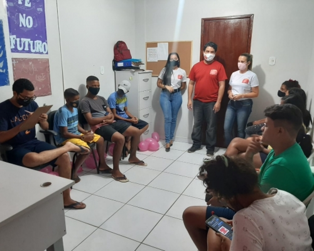 Adolescentes do Projeto Fortalecendo Laços participaram de mais uma oficina 