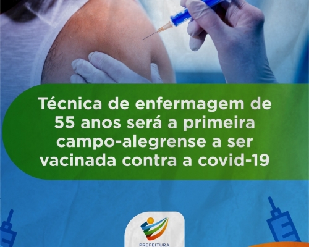 Técnica de Enfermagem de 55 anos será a primeira campo-alegrense a ser vacinada contra a Covid-19 