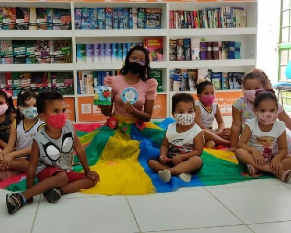 Alunos da pré-escola participam de Contação de história virtual na Biblioteca do SESI