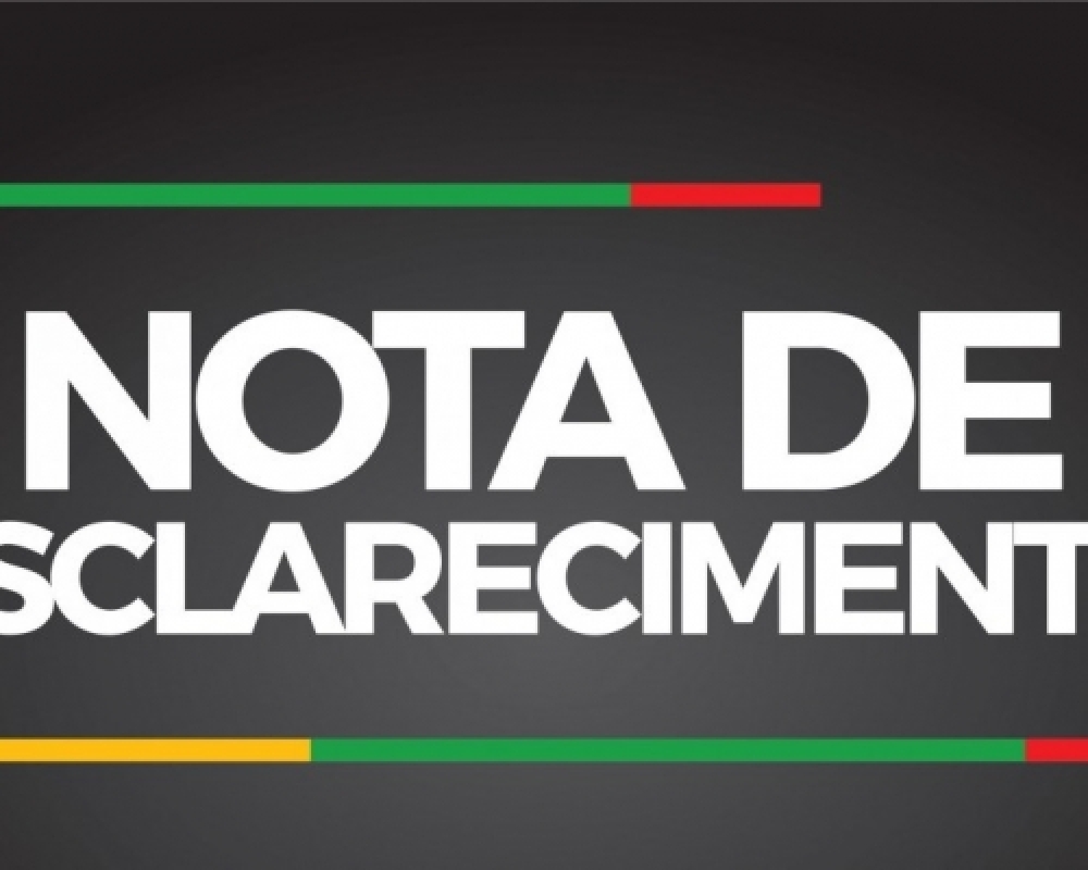NOTA DE ESCLARECIMENTO 