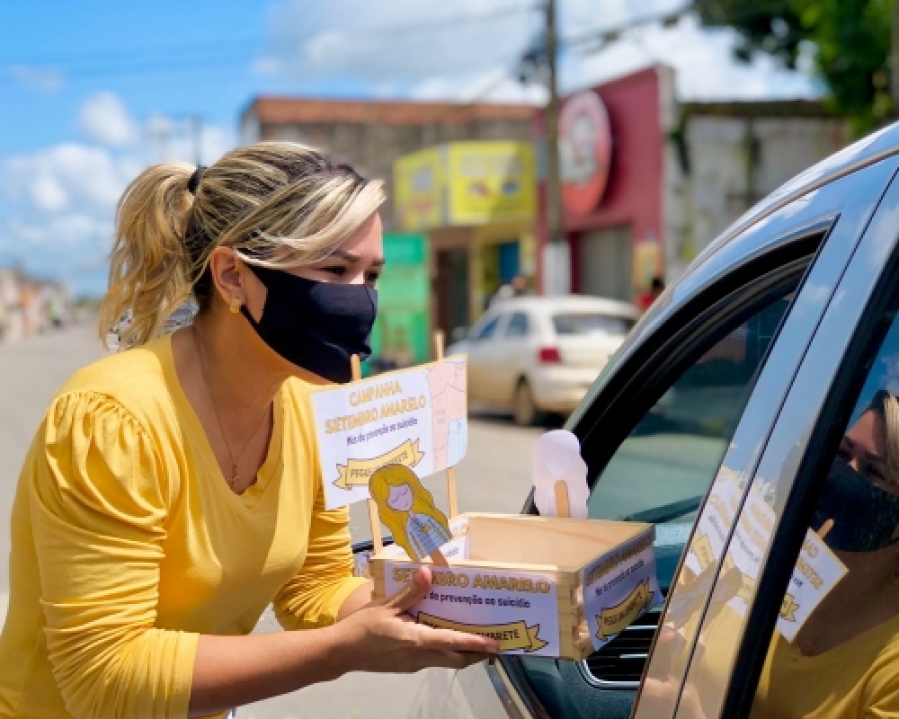 Órgãos municipais realizaram blitz educativa visando conscientização no combate ao suicídio 