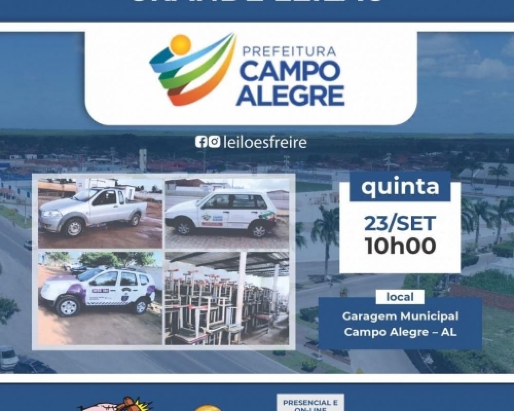Prefeitura realiza leilão de veículos e bens em desuso na próxima quinta-feira