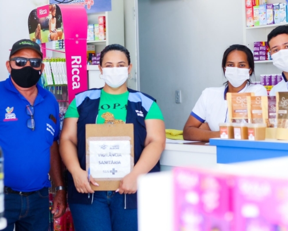 Vigilância Sanitária realiza ação de fiscalização nas farmácias e drogarias 