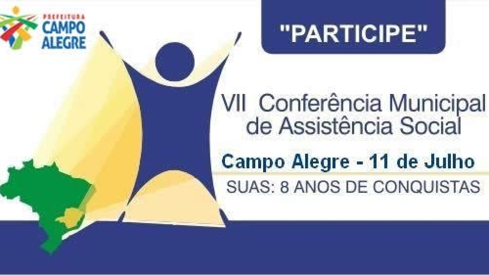 Campo Alegre realizará VII Conferência Municipal de Assistência Social