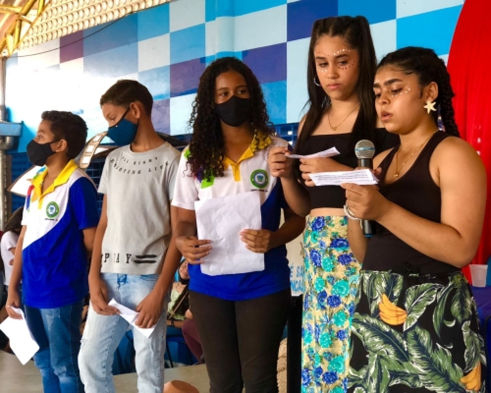 Escola Hildebrando realizou a culminância do Projeto Tecendo Saberes e Africanidades