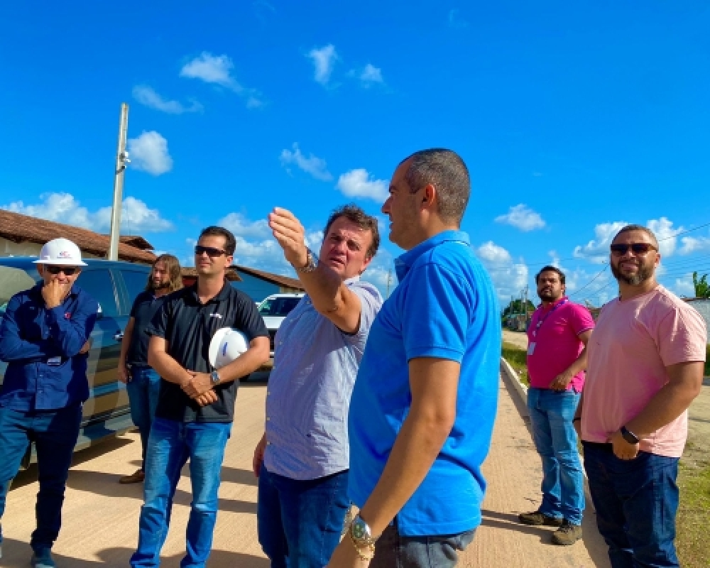 Prefeito Nicolas recebe técnicos da Equatorial para tratar de melhorias no distrito Luziápolis