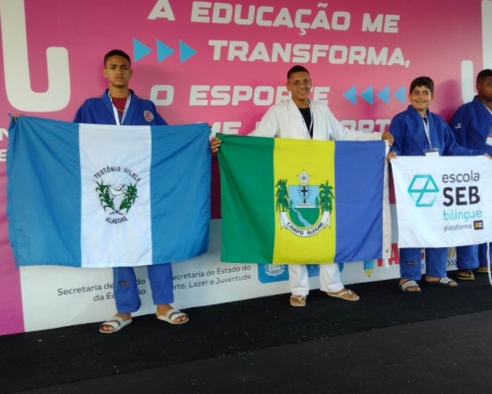 Atletas do Judô de Campo Alegre se destacam nos Jogos Estudantis de Alagoas - JEAL 2023